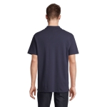 Polo personnalisable en coton 100% bio 170 g/m² SOL'S Planet Men couleur bleu foncé deuxième vue photographique