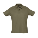 Polo personnalisable en coton 100% bio 170 g/m² SOL'S Planet Men couleur vert militaire