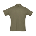 Polo personnalisable en coton 100% bio 170 g/m² SOL'S Planet Men couleur vert militaire vue arrière