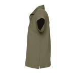 Polo personnalisable en coton 100% bio 170 g/m² SOL'S Planet Men couleur vert militaire vue latérale