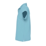 Polo personnalisable en coton 100% bio 170 g/m² SOL'S Planet Men couleur bleu ciel vue latérale