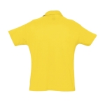 Polo personnalisable en coton 100% bio 170 g/m² SOL'S Planet Men couleur jaune foncé vue arrière