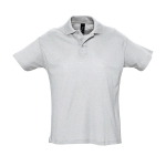 Polo personnalisable en coton 100% bio 170 g/m² SOL'S Planet Men couleur gris clair chiné