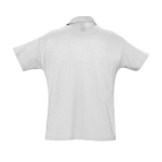 Polo personnalisable en coton 100% bio 170 g/m² SOL'S Planet Men couleur gris clair chiné vue arrière