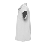Polo personnalisable en coton 100% bio 170 g/m² SOL'S Planet Men couleur gris clair chiné vue latérale