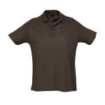 Polo personnalisable en coton 100% bio 170 g/m² SOL'S Planet Men couleur marron foncé neuvième vue