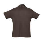 Polo personnalisable en coton 100% bio 170 g/m² SOL'S Planet Men couleur marron foncé vue arrière