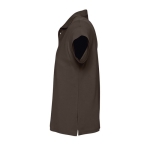 Polo personnalisable en coton 100% bio 170 g/m² SOL'S Planet Men couleur marron foncé vue latérale