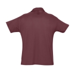 Polo personnalisable en coton 100% bio 170 g/m² SOL'S Planet Men couleur grenat vue arrière
