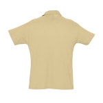 Polo personnalisable en coton 100% bio 170 g/m² SOL'S Planet Men couleur marron clair vue arrière