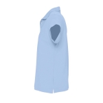 Polo personnalisable en coton 100% bio 170 g/m² SOL'S Planet Men couleur bleu pastel vue latérale