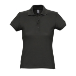 Polo cintré pour femmes 100% coton 170 g/m² SOL'S Passion couleur noir