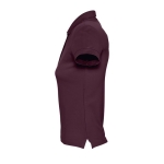 Polo cintré pour femmes 100% coton 170 g/m² SOL'S Passion couleur grenat vue latérale
