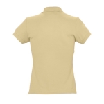 Polo cintré pour femmes 100% coton 170 g/m² SOL'S Passion couleur marron clair vue arrière