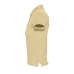 Polo cintré pour femmes 100% coton 170 g/m² SOL'S Passion couleur marron clair vue latérale