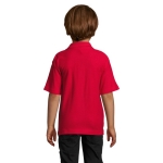 Polos sérigraphiés pour enfants 100% coton 170 g/m² SOL'S Summer II couleur rouge deuxième vue photographique