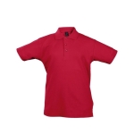 Polos sérigraphiés pour enfants 100% coton 170 g/m² SOL'S Summer II couleur rouge cinquième vue