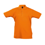 Polo sérigraphié pour enfant 100 % coton 170 g/m² SOL'S Summer II couleur orange