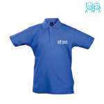 Polos sérigraphiés pour enfants 100% coton 170 g/m² SOL'S Summer II couleur bleu roi vue avec zone d'impression