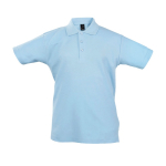 Polo sérigraphié pour enfant 100 % coton 170 g/m² SOL'S Summer II couleur bleu pastel