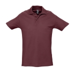 Polos personnalisés haute qualité en coton 210 g/m² SOL'S Spring couleur bordeaux huitième vue