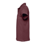 Polos personnalisés haute qualité en coton 210 g/m² SOL'S Spring couleur bordeaux vue latérale