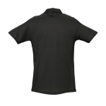 Polos personnalisés haute qualité en coton 210 g/m² SOL'S Spring couleur noir vue arrière