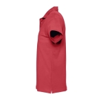 Polos personnalisés haute qualité en coton 210 g/m² SOL'S Spring couleur rouge vue latérale