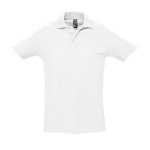 Polos personnalisés haute qualité en coton 210 g/m² SOL'S Spring couleur blanc neuvième vue