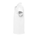 Polos personnalisés haute qualité en coton 210 g/m² SOL'S Spring couleur blanc vue latérale