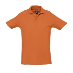 Polos personnalisés haute qualité en coton 210 g/m² SOL'S Spring couleur orange