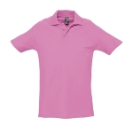 Polos personnalisés haute qualité en coton 210 g/m² SOL'S Spring couleur rose