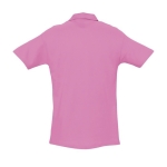 Polos personnalisés haute qualité en coton 210 g/m² SOL'S Spring couleur rose vue arrière