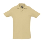 Polos personnalisés haute qualité en coton 210 g/m² SOL'S Spring couleur beige deuxième vue