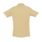 Polos personnalisés haute qualité en coton 210 g/m² SOL'S Spring couleur beige vue arrière