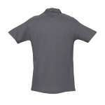 Polos personnalisés haute qualité en coton 210 g/m² SOL'S Spring couleur titan vue arrière
