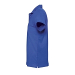 Polos personnalisés haute qualité en coton 210 g/m² SOL'S Spring couleur bleu roi vue latérale