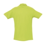 Polos personnalisés haute qualité en coton 210 g/m² SOL'S Spring couleur vert clair vue arrière