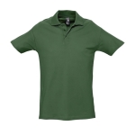 Polos personnalisés haute qualité en coton 210 g/m² SOL'S Spring couleur vert foncé huitième vue