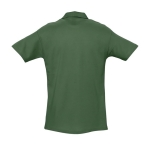 Polos personnalisés haute qualité en coton 210 g/m² SOL'S Spring couleur vert foncé vue arrière