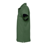Polos personnalisés haute qualité en coton 210 g/m² SOL'S Spring couleur vert foncé vue latérale