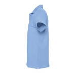 Polos personnalisés haute qualité en coton 210 g/m² SOL'S Spring couleur bleu ciel vue latérale