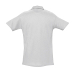 Polos personnalisés haute qualité en coton 210 g/m² SOL'S Spring couleur gris clair chiné vue arrière
