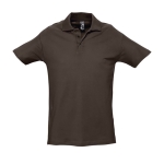 Polos personnalisés haute qualité en coton 210 g/m² SOL'S Spring couleur marron foncé neuvième vue