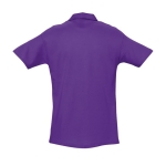 Polos personnalisés haute qualité en coton 210 g/m² SOL'S Spring couleur mauve vue arrière
