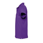 Polos personnalisés haute qualité en coton 210 g/m² SOL'S Spring couleur mauve vue latérale