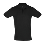 Polos d'entreprise 100% coton avec deux boutons 180 g/m² SOL'S Perfect couleur noir