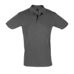 Polos d'entreprise 100% coton avec deux boutons 180 g/m² SOL'S Perfect couleur gris foncé huitième vue