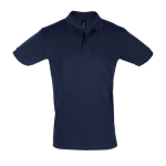 Polos d'entreprise 100% coton avec deux boutons 180 g/m² SOL'S Perfect couleur bleu marine
