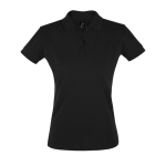 Polos sérigraphiés pour femmes en coton 180 g/m² SOL'S Perfect Women couleur noir
